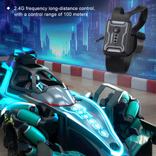 Load image into Gallery viewer, Gesture Control RC Car with Spray Stunt Remote Control Rechargeable LED Light &amp; Side Drift Remote Control Toy Gift for Boys and Girls
