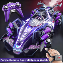 Load image into Gallery viewer, Gesture Control RC Car with Spray Stunt Remote Control Rechargeable LED Light &amp; Side Drift Remote Control Toy Gift for Boys and Girls
