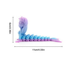 Load image into Gallery viewer, Fantasy Mermaid Figure 3D Printed Articulated Ocean Theme Model Creative Display Toy Desk Decor Gift for Collectors Office Worker
