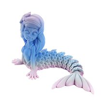Load image into Gallery viewer, Fantasy Mermaid Figure 3D Printed Articulated Ocean Theme Model Creative Display Toy Desk Decor Gift for Collectors Office Worker
