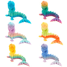 Load image into Gallery viewer, Fantasy Mermaid Figure 3D Printed Articulated Ocean Theme Model Creative Display Toy Desk Decor Gift for Collectors Office Worker
