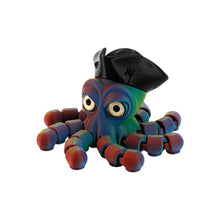 Load image into Gallery viewer, Novelty Pirate Octopus Toy 3D Printed Articulated Cool Desk Decor Articulated Animal Model Collection Display Gift for Gamers Kids Adults
