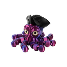 Load image into Gallery viewer, Novelty Pirate Octopus Toy 3D Printed Articulated Cool Desk Decor Articulated Animal Model Collection Display Gift for Gamers Kids Adults
