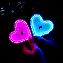 Load image into Gallery viewer, Wireless Remote Control Car Triangle Window Ambient Light Heart Shape Neon Car Mood Light Waterproof Decoration Lamp
