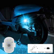 Load image into Gallery viewer, Wireless Remote Control Strobe Light with Multi-color Flash Rechargeable Warning Light for Car Motorcycle Drone Safety Navigation Lamp
