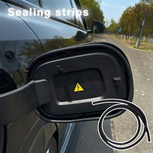 Load image into Gallery viewer, 90cm/35inch D-shaped Seal Strip Car Fuel Cap Charging Port Insulation Dustproof Waterproof Gasket Automotive Weatherproof Seal
