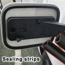 Load image into Gallery viewer, 90cm/35inch D-shaped Seal Strip Car Fuel Cap Charging Port Insulation Dustproof Waterproof Gasket Automotive Weatherproof Seal
