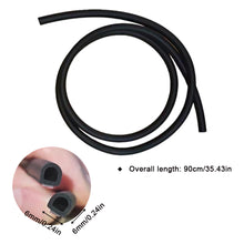 Load image into Gallery viewer, 90cm/35inch D-shaped Seal Strip Car Fuel Cap Charging Port Insulation Dustproof Waterproof Gasket Automotive Weatherproof Seal

