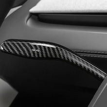 Load image into Gallery viewer, Car Gear Shift Lever Cover Steering Lever Handle Protection Shifter Shell Decoration Interior Accessory Modification Part for Tesla Model Y/3

