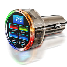 Load image into Gallery viewer, 6-in-1 Car Charger with 66W Super Fast Charging Smart Flash Charge for Multiple Phones High Power Multi-port Vehicle Charger
