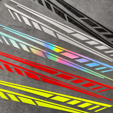 Load image into Gallery viewer, 2Pcs Stripe Motorcycle Body Decal Waistline Side Skirt Graphics for E-bike Fit Removable Sticker
