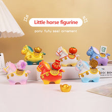 Load image into Gallery viewer, New Year Resin Decoration Cartoon Little Horse Dolls Decoration Luck Pony Desktop Ornament Festival Gift
