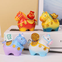 Load image into Gallery viewer, New Year Resin Decoration Cartoon Little Horse Dolls Decoration Luck Pony Desktop Ornament Festival Gift
