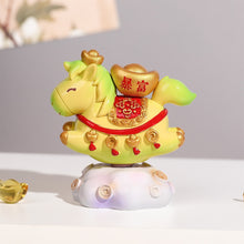 Load image into Gallery viewer, Chinese Style Cartoon Little Horse Dolls Resin Toy Cute Desktop Decoration Ornament New Year Gift Festival Present
