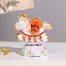 Load image into Gallery viewer, Chinese Style Cartoon Little Horse Dolls Resin Toy Cute Desktop Decoration Ornament New Year Gift Festival Present
