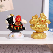 Load image into Gallery viewer, Chinese Style Cartoon Little Horse Dolls Resin Toy Cute Desktop Decoration Ornament New Year Gift Festival Present

