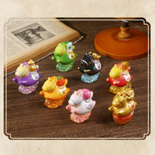 Load image into Gallery viewer, Chinese Style Cartoon Little Horse Dolls Resin Toy Cute Pony Seal Desktop Decoration Ornament New Year Gift Festival Present
