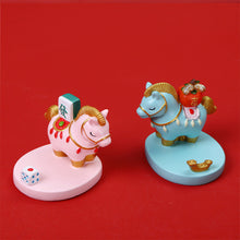 Load image into Gallery viewer, Chinese Style Cartoon Mascots Resin Horse Toys Cartoon Pony Desktop Decorations Mobile Phone Support Ornament Gift
