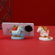 Load image into Gallery viewer, Chinese Style Cartoon Mascots Resin Horse Toys Cartoon Pony Desktop Decorations Mobile Phone Support Ornament Gift

