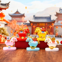 Load image into Gallery viewer, Chinese Style Cartoon Mascots Resin Horse Toys Cartoon Pony Desktop Decorations Mobile Phone Support Ornament Gift
