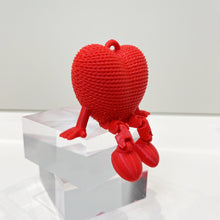 Load image into Gallery viewer, 3D Printed Red Heart Model Toy Movable Joint Desktop Decoration Ornament Valentine's Day Gift

