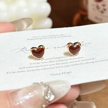 Load image into Gallery viewer, New Year Red Earrings Fashion Light Luxury Firework Heart Earrings Ear Accessories Women Girls Gift

