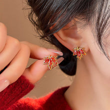 Load image into Gallery viewer, Red Pomegranate Earrings Fashion Light Luxury Earrings Diamond-Encrusted Stud Earrings Ear Accessories Gift For Women
