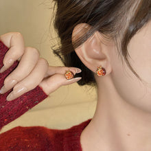 Load image into Gallery viewer, Red Pomegranate Earrings Fashion Light Luxury Earrings Diamond-Encrusted Stud Earrings Ear Accessories Gift For Women
