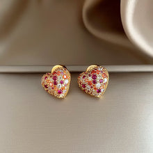 Load image into Gallery viewer, Red Pomegranate Earrings Fashion Light Luxury Earrings Diamond-Encrusted Stud Earrings Ear Accessories Gift For Women
