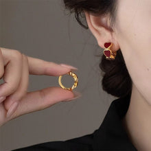 Load image into Gallery viewer, Red Pomegranate Earrings Fashion Light Luxury Earrings Diamond-Encrusted Stud Earrings Ear Accessories Gift For Women
