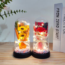 Load image into Gallery viewer, Mother's Day Valentines Gift Soap Flower Preserved Flower Eternal Rose Sunflower Bionic flower String Light Birthday Lover Mother Gift
