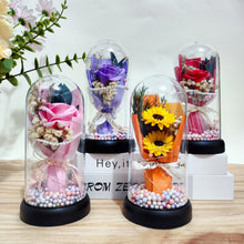 Load image into Gallery viewer, Mother's Day Valentines Gift Soap Flower Preserved Flower Eternal Rose Sunflower Bionic flower String Light Birthday Lover Mother Gift
