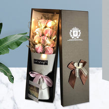 Load image into Gallery viewer, Soap Rose Flower Bouquet Gift Box With String Light Valentine's Day Gift Girlfriend Party Decoration Rose Flower Present
