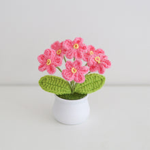 Load image into Gallery viewer, Hand-Knitted Flowers Handmade Crocheted Flowers Bouquets Desktop Ornament Home Decoration Valentine's Day Gift
