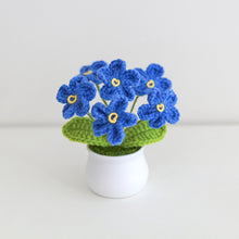 Load image into Gallery viewer, Hand-Knitted Flowers Handmade Crocheted Flowers Bouquets Desktop Ornament Home Decoration Valentine's Day Gift
