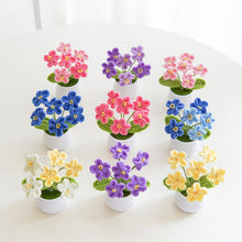 Load image into Gallery viewer, Hand-Knitted Flowers Handmade Crocheted Flowers Bouquets Desktop Ornament Home Decoration Valentine's Day Gift
