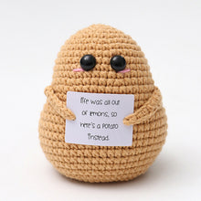 Load image into Gallery viewer, Handmade Positive Energy Potato Doll Cartoon Potato Woolen Knitted Doll Plush Toy Home Decoration Ornamentation Gifts Children
