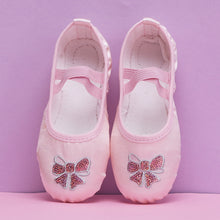 Load image into Gallery viewer, Kids Satin Elastic Ballet Dance Shoes Soft Comfortable Breathable Dance Shoes Girls Female Ballet Soft Dance Shoes
