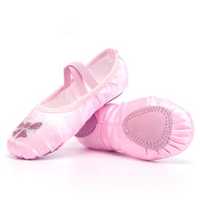 Load image into Gallery viewer, Kids Satin Elastic Ballet Dance Shoes Soft Comfortable Breathable Dance Shoes Girls Female Ballet Soft Dance Shoes
