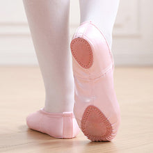 Load image into Gallery viewer, Kids Crown Satin Elastic Ballet Dance Shoes Soft Comfortable Breathable Dance Shoes Girls Female Ballet Soft Dance Shoes
