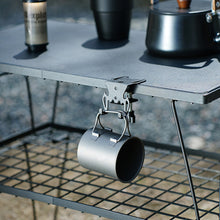 Load image into Gallery viewer, Multi-purpose Outdoor Hang Gas Canister Hook Gas Tank Hook With Hanging Plate Bottle Opener Camping Table Gas Stove Tank Hook
