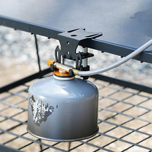Load image into Gallery viewer, Multi-purpose Outdoor Hang Gas Canister Hook Gas Tank Hook With Hanging Plate Bottle Opener Camping Table Gas Stove Tank Hook
