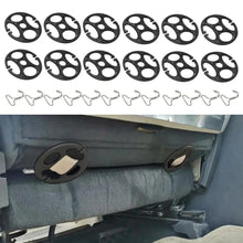 Load image into Gallery viewer, 24pcs Car Seat Cover Plum Plate Metal Hooks Kit Plastic Car Seat Covers Chuck Metal Hooks Locking Clip For Car Seat
