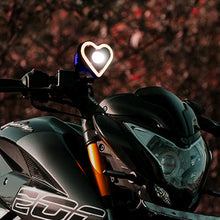 Load image into Gallery viewer, Motorcycle Heart Shaped Headlight Spot Light Flashing Light RGB Lamp For Scooter Lighting Motorcycles ATVs UTVs Lighting
