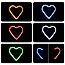 Load image into Gallery viewer, Motorcycle Heart Shaped Headlight Spot Light Flashing Light RGB Lamp For Scooter Lighting Motorcycles ATVs UTVs Lighting
