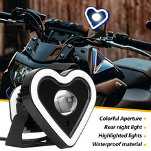 Load image into Gallery viewer, Motorcycle Heart Shaped Headlight Spot Light Flashing Light RGB Lamp For Scooter Lighting Motorcycles ATVs UTVs Lighting
