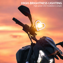 Load image into Gallery viewer, Motorcycle Heart Shaped Headlight Spot Light Flashing Light RGB Lamp For Scooter Lighting Motorcycles ATVs UTVs Lighting
