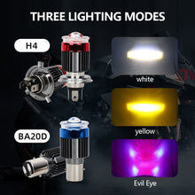 Load image into Gallery viewer, Motorcycle Led Headlight H4 BA20D Headlight Projector Lens Moto Signal Lamp Bulb Hi/Lo Beam Light Head Lamp
