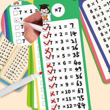 Load image into Gallery viewer, 15Pcs Math Training Cards Erasable Reusable Addition Subtraction Multiplication Division Student Educational Teaching Aid

