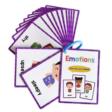 Load image into Gallery viewer, Interactive Double Side Montessori English Vocabulary Flashcards Kids Early Education Kindergarten Teacher Teaching Aids Classroom Supplies
